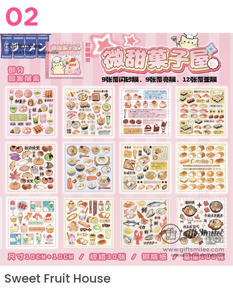 Food Scroll Stickers | KS-SA-4144