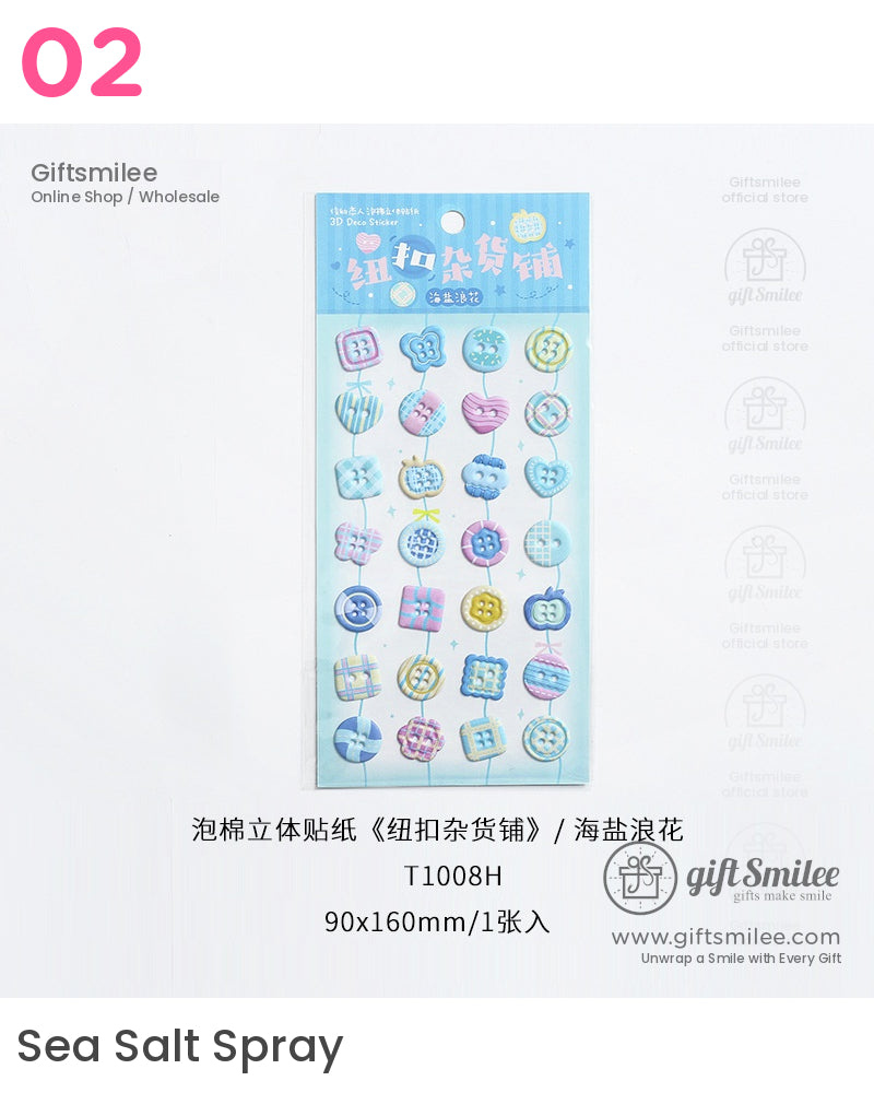 Button Grocery Store Stickers | KS-SA-4152