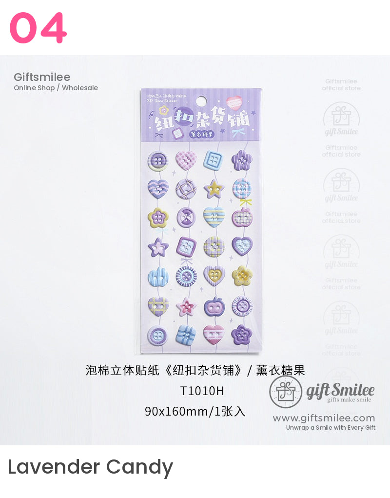 Button Grocery Store Stickers | KS-SA-4152