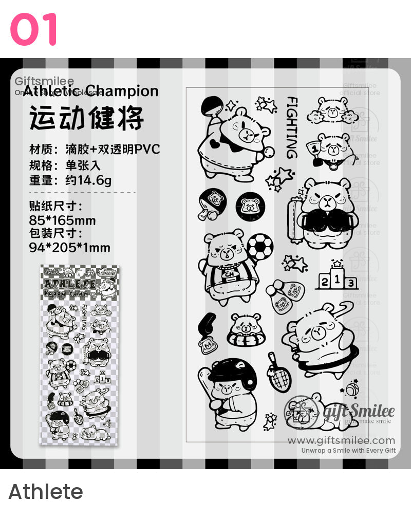Happy Craftsman Stickers | KS-SA-4154