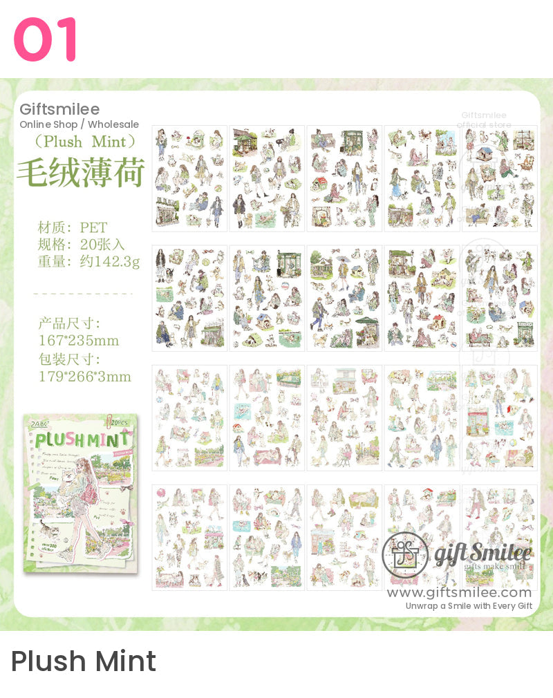 A Record Of A Comfortable Life Sticker Book | KS-SA-4155