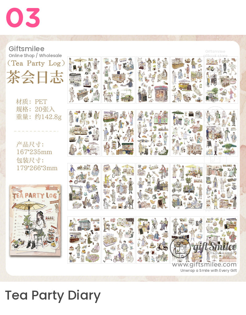 A Record Of A Comfortable Life Sticker Book | KS-SA-4155
