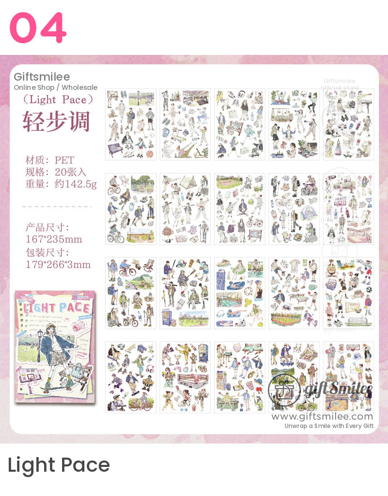 A Record Of A Comfortable Life Sticker Book | KS-SA-4155