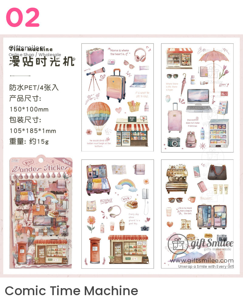 Small Happiness On The Journey Stickers | KS-SA-4164