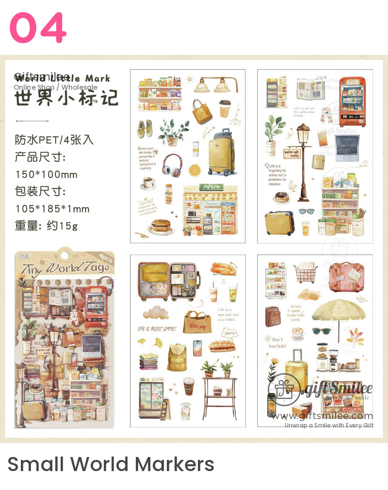 Small Happiness On The Journey Stickers | KS-SA-4164