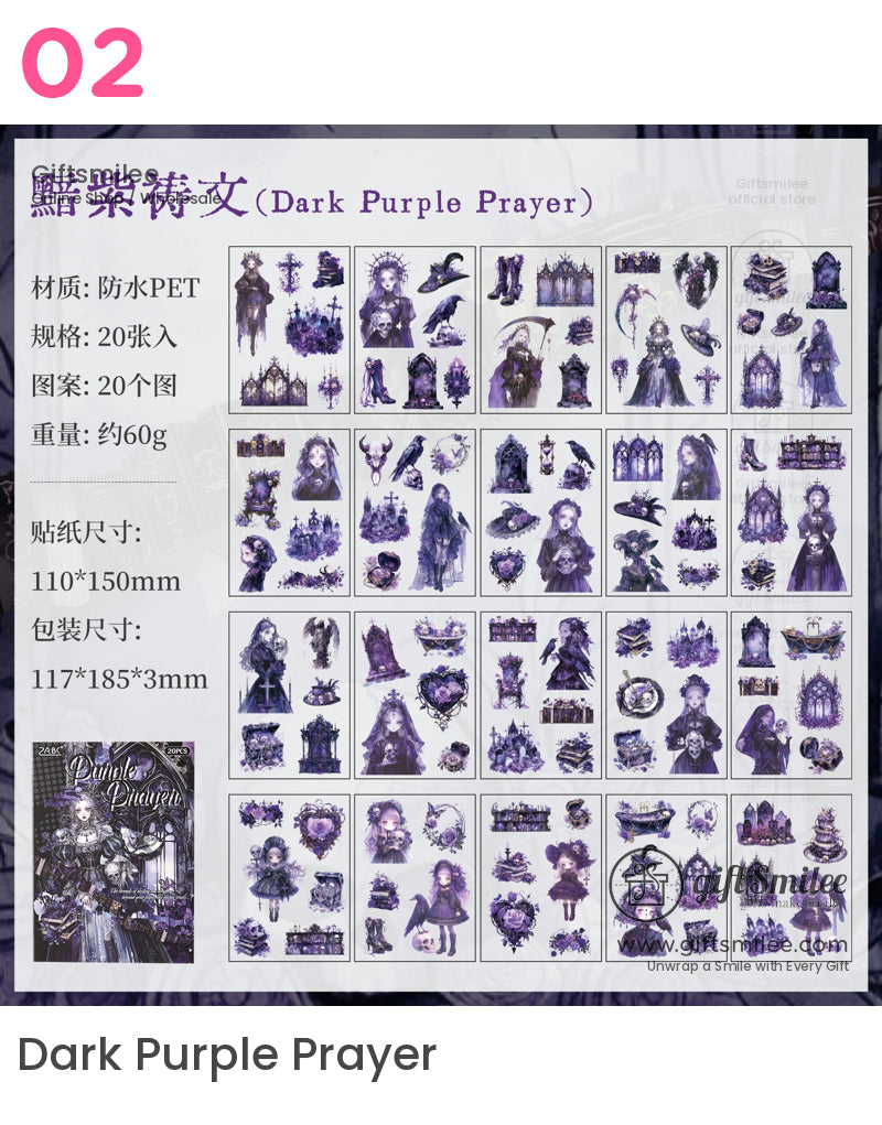 Dark Night Hymn Sticker Book | KS-SA-4165