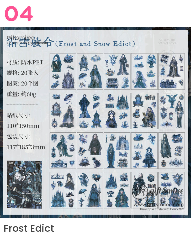 Dark Night Hymn Sticker Book | KS-SA-4165