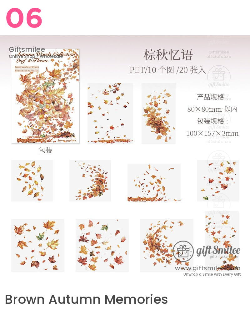 Autumn Words Collection Stickers | KS-SA-4181
