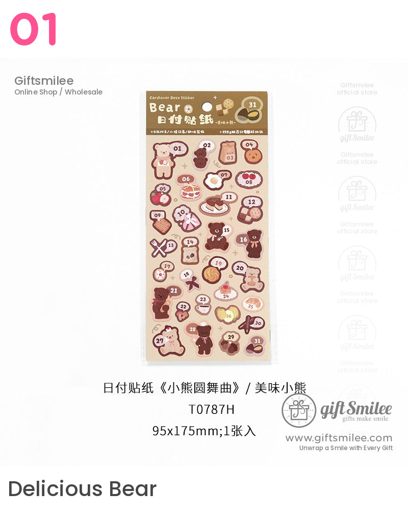 Bear Waltz Stickers | KS-SA-4182