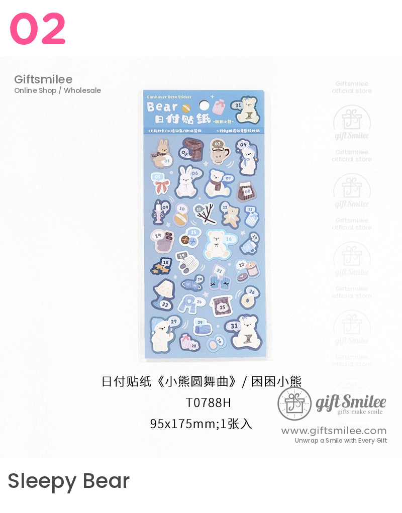Bear Waltz Stickers | KS-SA-4182