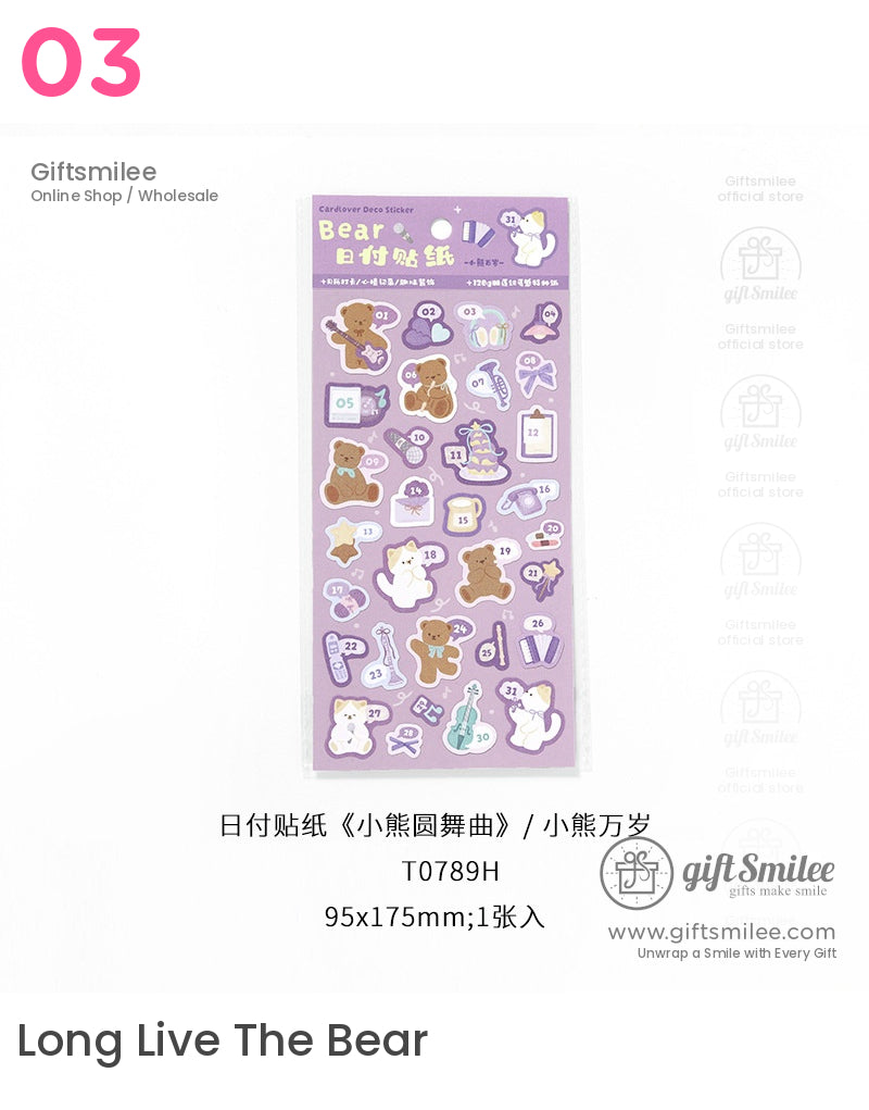 Bear Waltz Stickers | KS-SA-4182