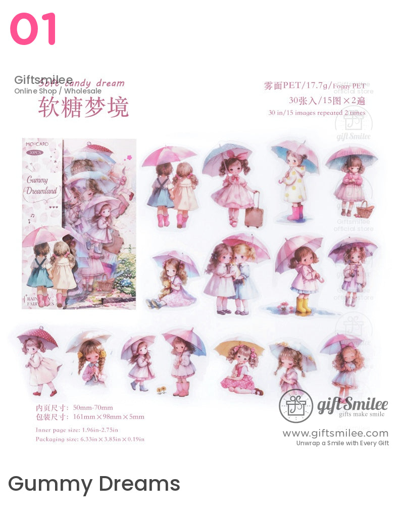 Rainy Season Fairy Tale Sticker Packs | KS-SA-4183