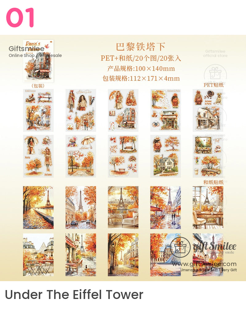 Autumn In Paris Sticker Book | KS-SA-4188