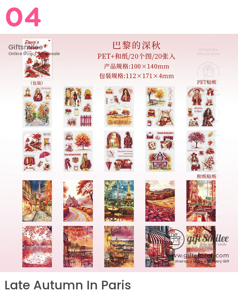 Autumn In Paris Sticker Book | KS-SA-4188