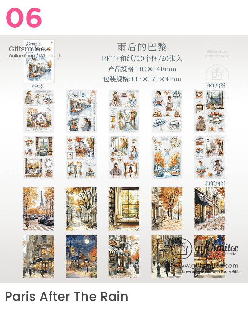 Autumn In Paris Sticker Book | KS-SA-4188