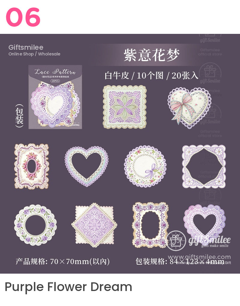 Lace Sticker Packs | KS-SA-4189