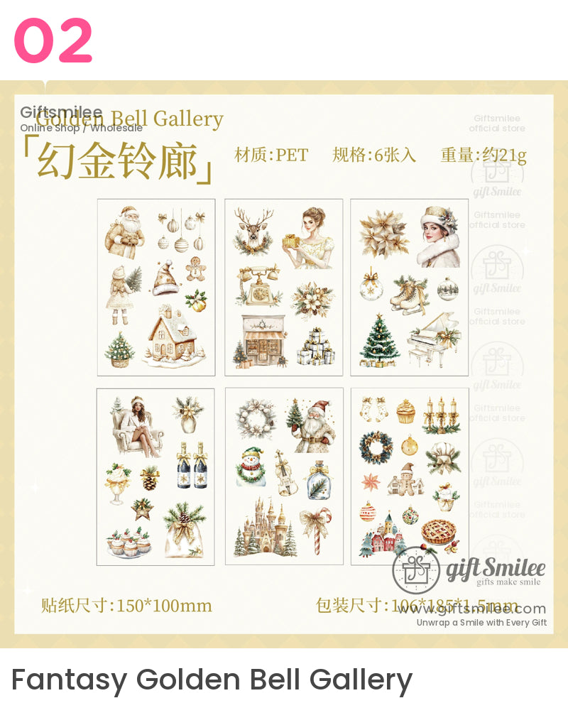 Carol On A Snowy Night Stickers | KS-SA-4193