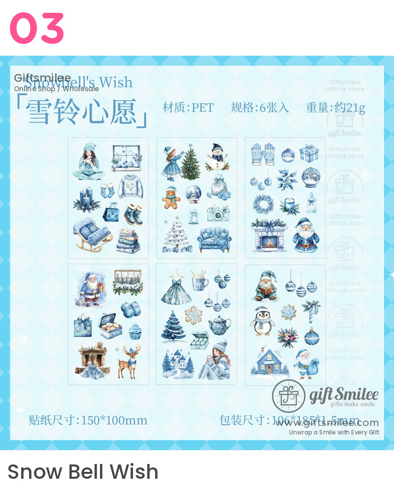 Carol On A Snowy Night Stickers | KS-SA-4193