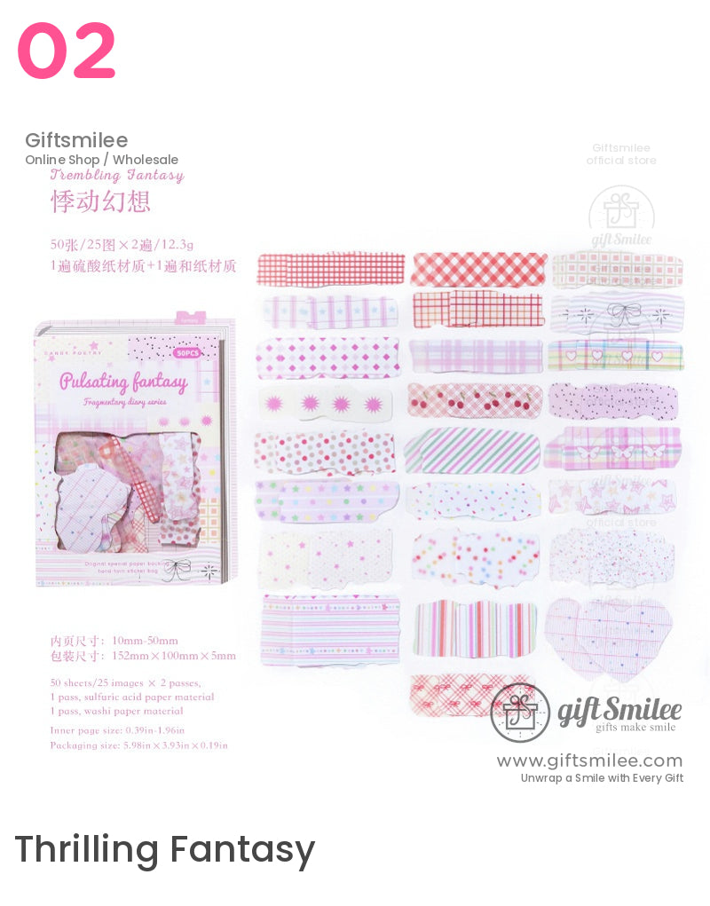 Fragmentary Diary Sticker Packs | KS-SA-4198