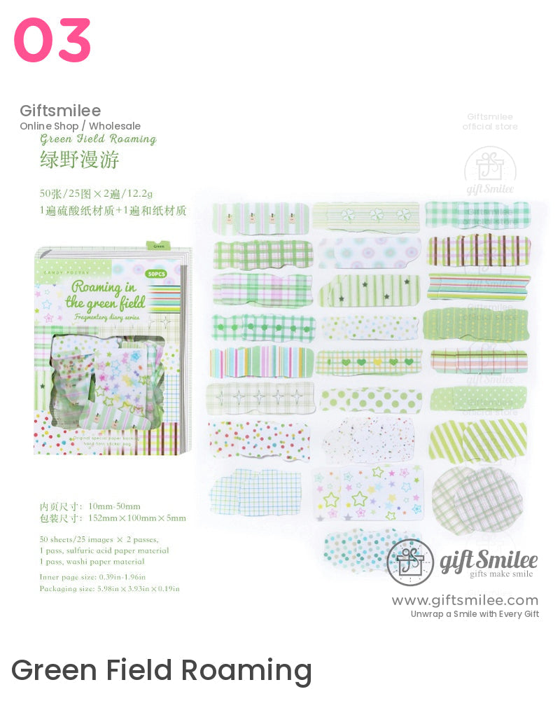 Fragmentary Diary Sticker Packs | KS-SA-4198