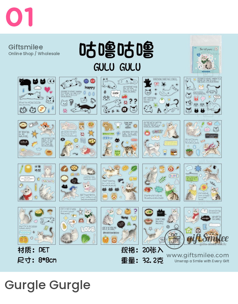 Corner Cat Stickers | KS-SA-4201