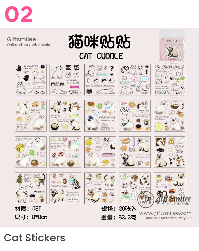 Corner Cat Stickers | KS-SA-4201