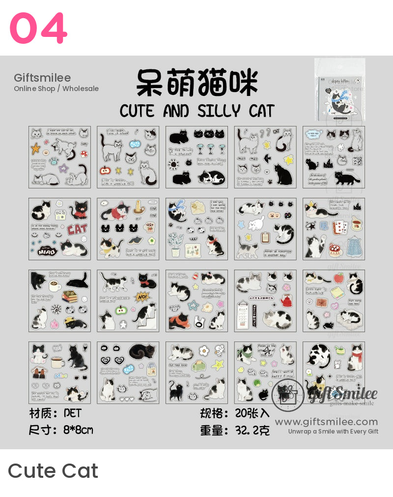 Corner Cat Stickers | KS-SA-4201