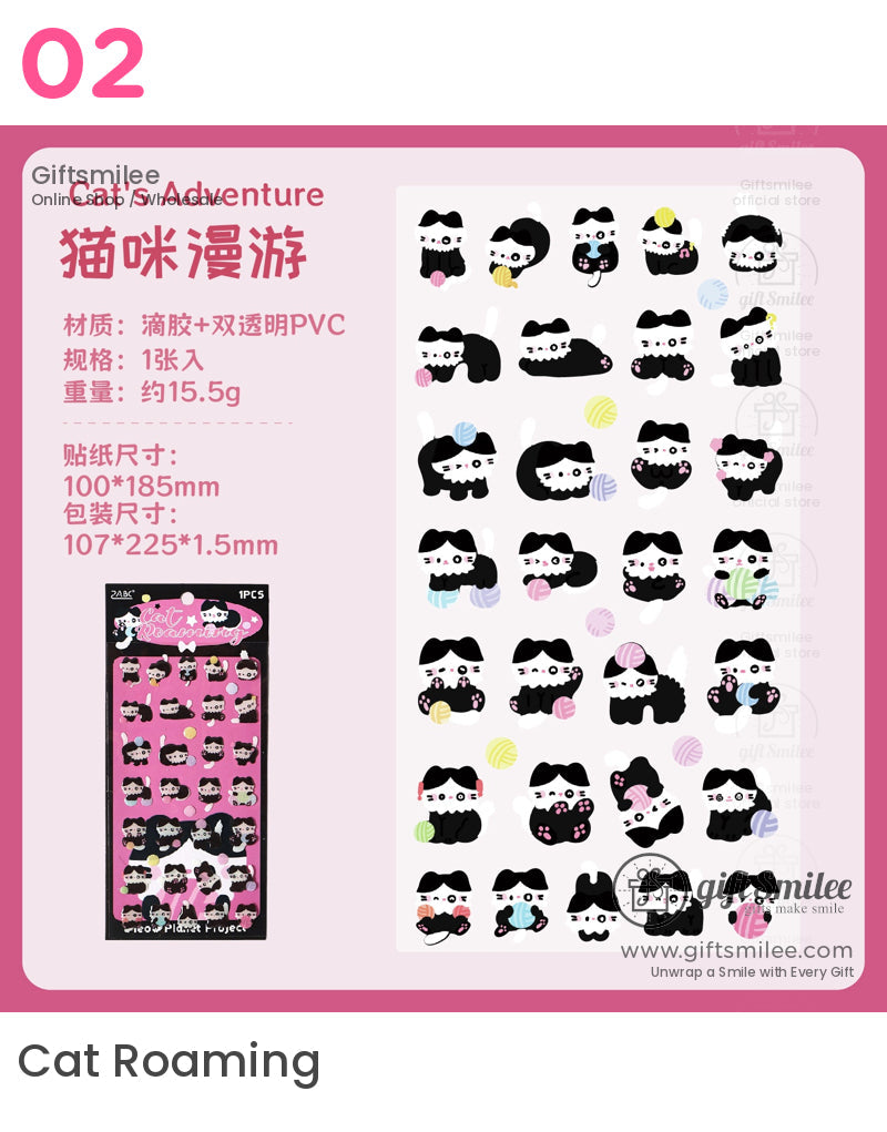 Cat Planet Stickers | KS-SA-4205
