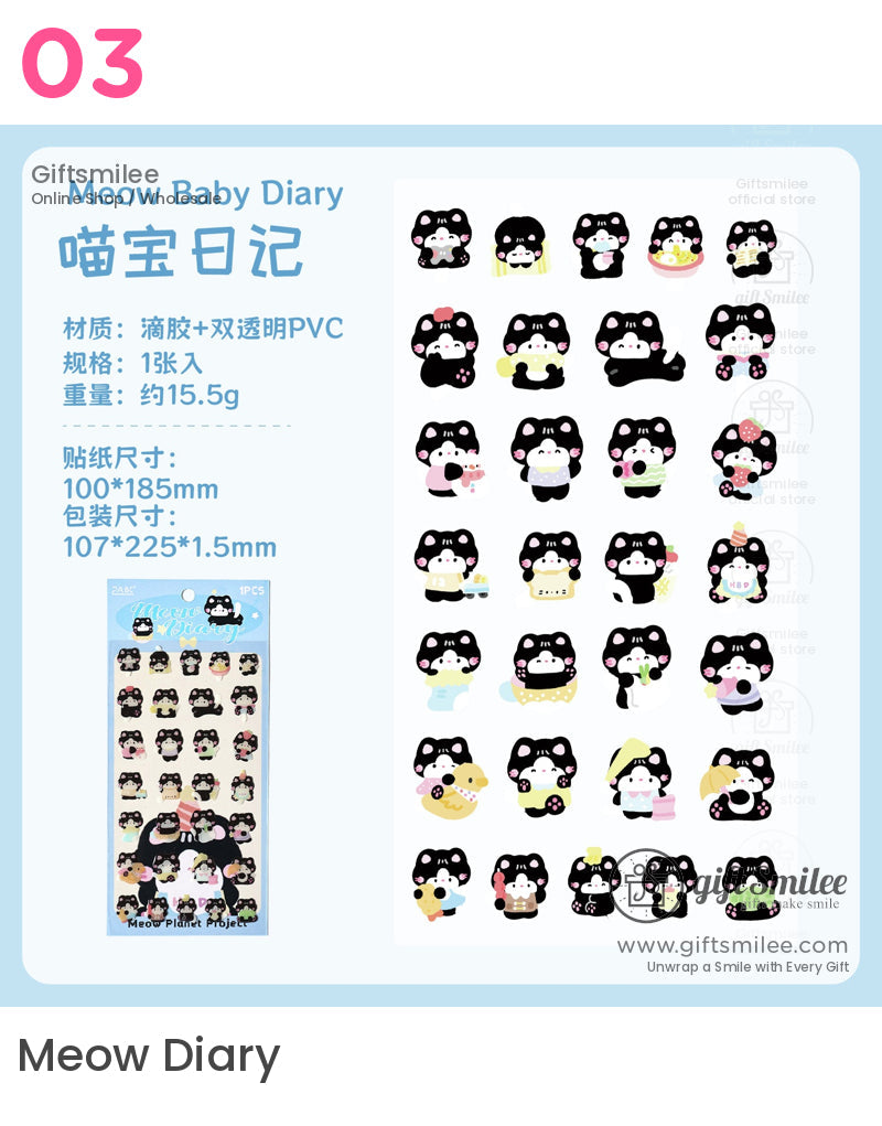 Cat Planet Stickers | KS-SA-4205