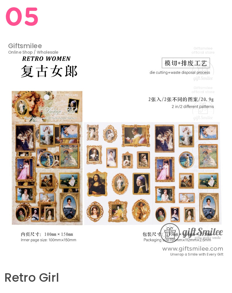 Famous Painting Museum Stickers | KS-SA-4211