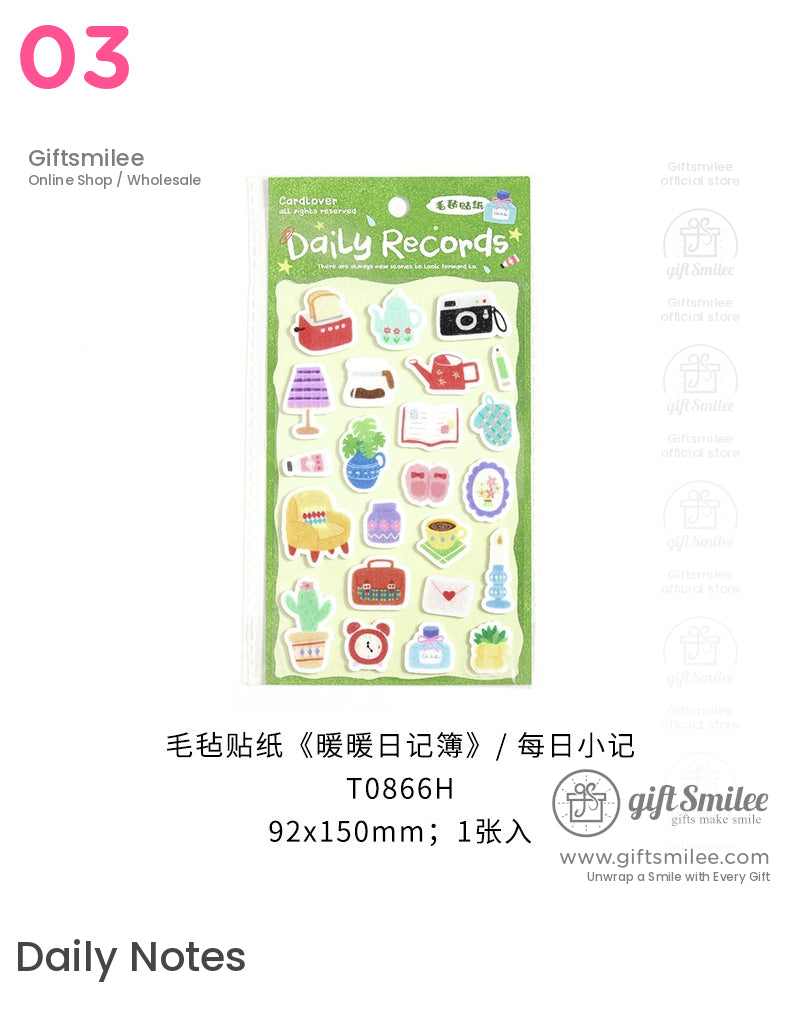 Warm Diary Stickers | KS-SA-4214