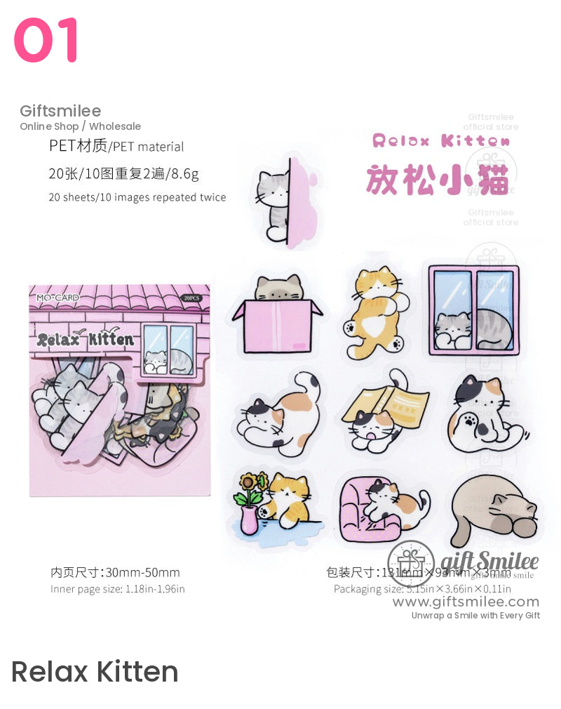 Cute Pet Life Handbook Sticker Packs | KS-SA-4224