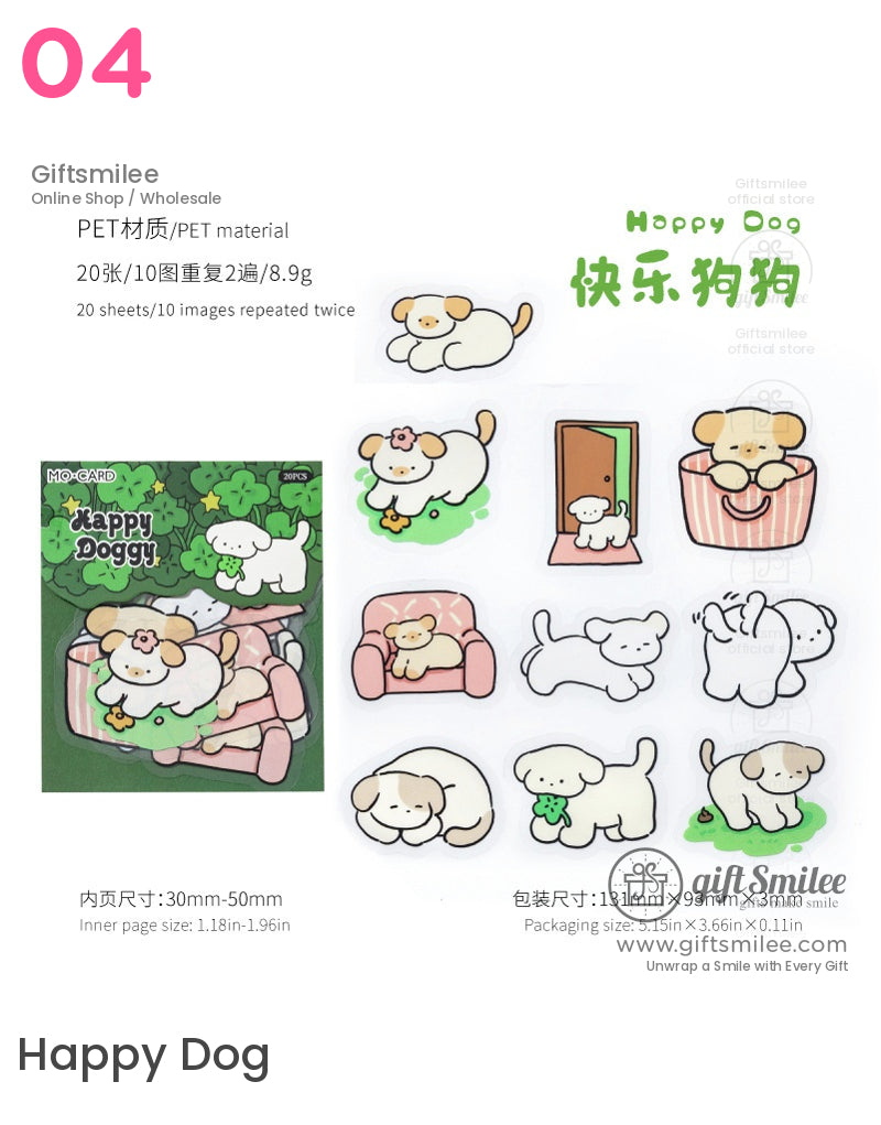 Cute Pet Life Handbook Sticker Packs | KS-SA-4224