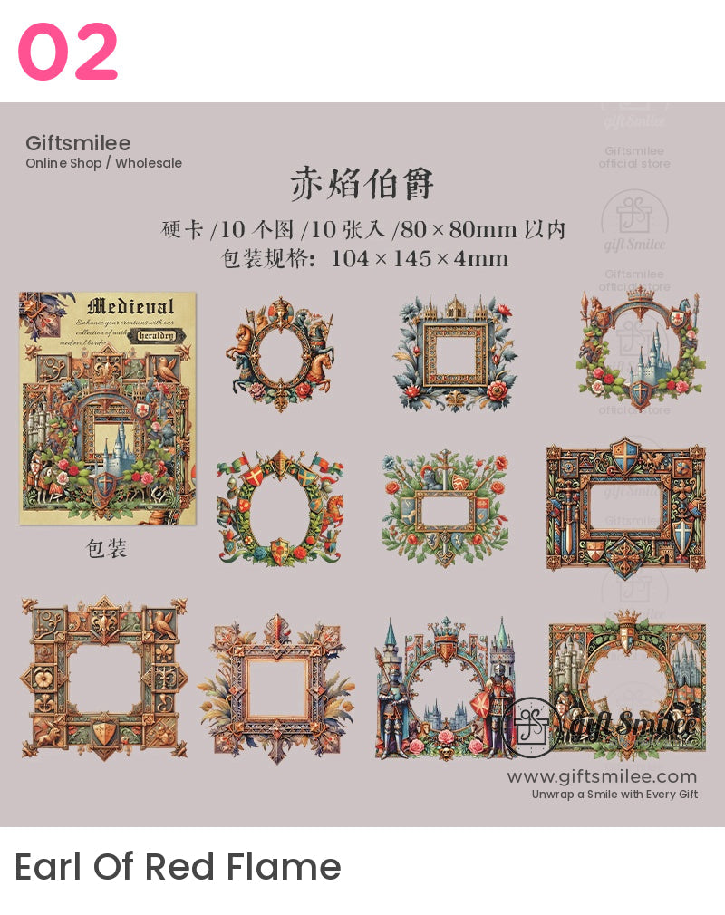Medieval Heraldry Stickers | KS-SA-4225