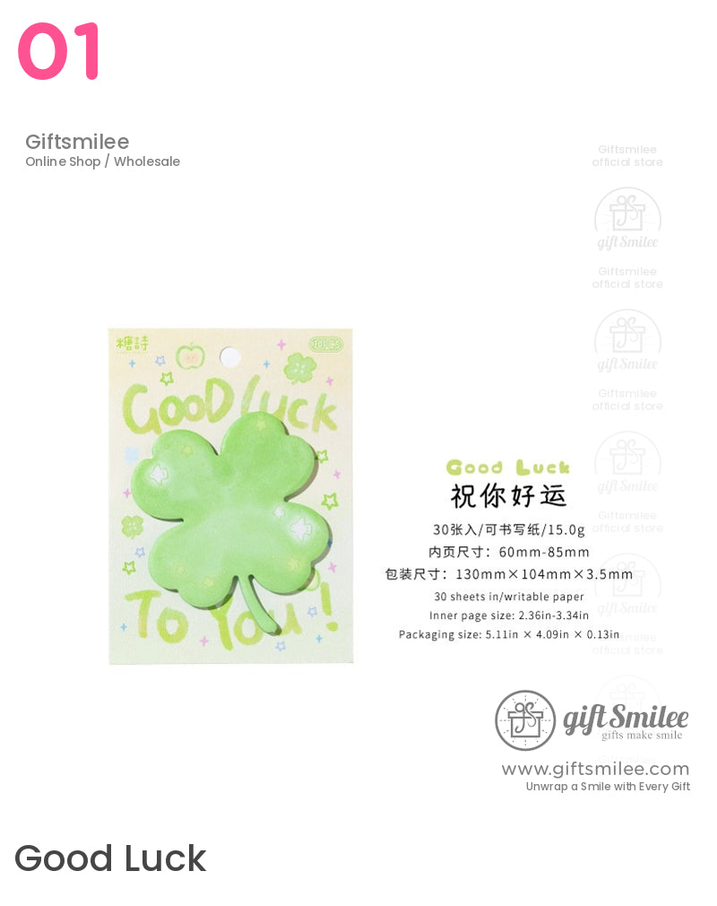 Dreamy Pastel Star Clover Cloud Butterfly Post-It Notes | daily life