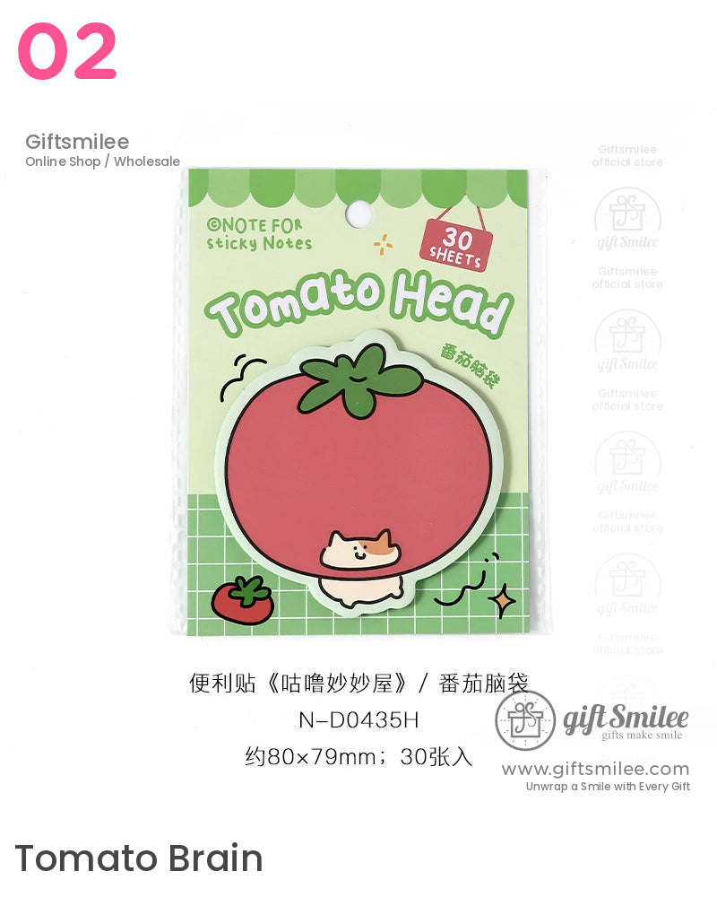 Fun Animal Food Post-It Notes | KS-SN-017