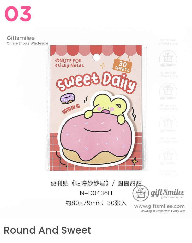 Fun Animal Food Post-It Notes | KS-SN-017