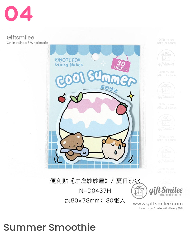 Fun Animal Food Post-It Notes | KS-SN-017