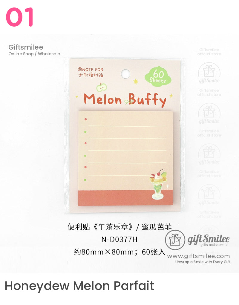 Fruit Coffee And Dessert Themes Post-It Notes | KS-SN-018