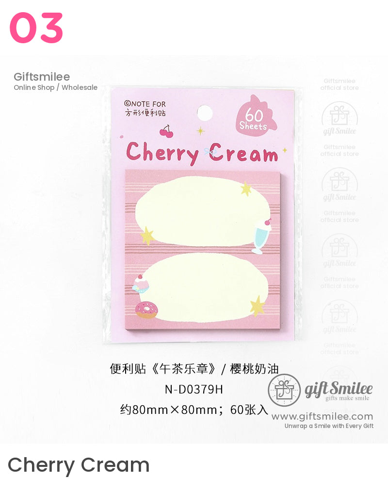 Fruit Coffee And Dessert Themes Post-It Notes | KS-SN-018
