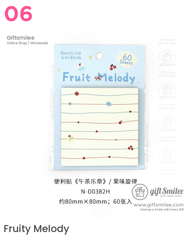 Fruit Coffee And Dessert Themes Post-It Notes | KS-SN-018