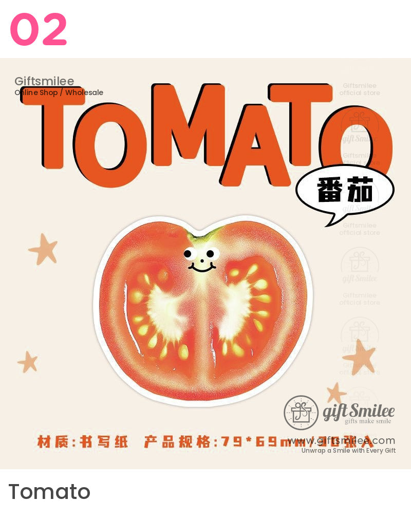 Fruit-Themed Kawaii Cartoon Post-It Notes | KS-SN-019