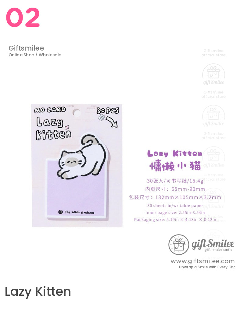 Cute Animal Kitten Puppy Post-It Notes | KS-SN-021