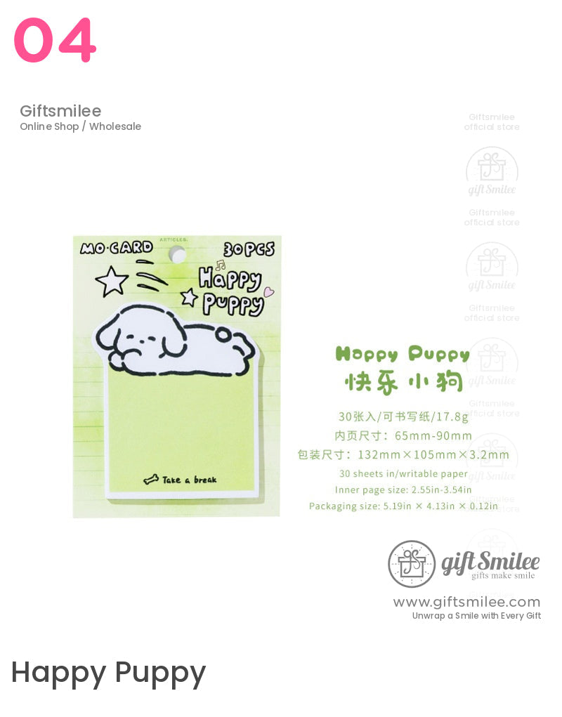 Cute Animal Kitten Puppy Post-It Notes | KS-SN-021