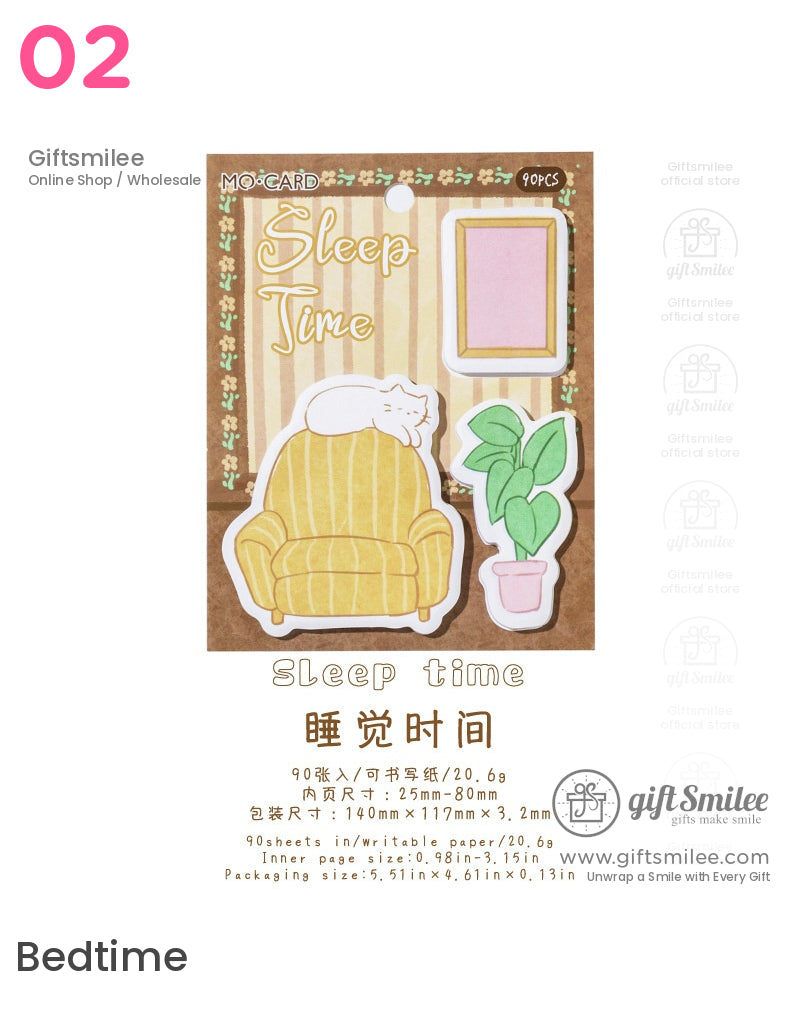 Cute Diary Cats And Dogs Multi-Style Sticky Notes | KS-SN-026
