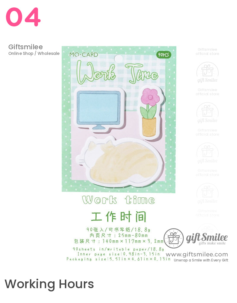 Cute Diary Cats And Dogs Multi-Style Sticky Notes | KS-SN-026