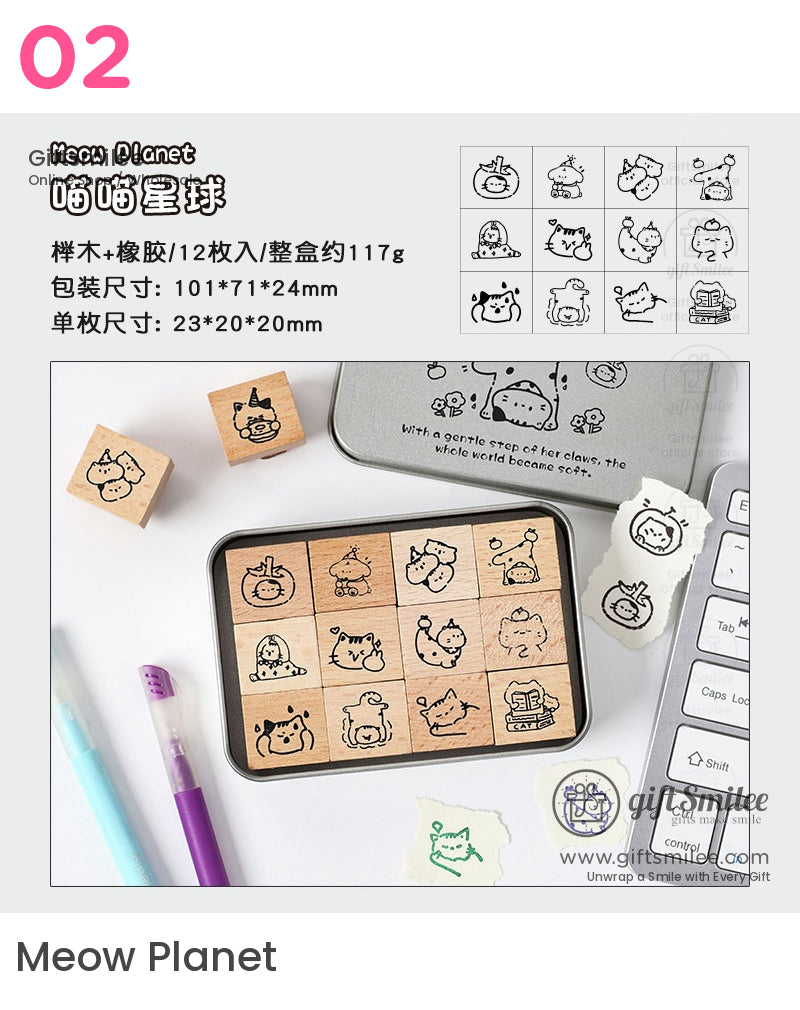 Leisure Cat Stamps | birthday journal